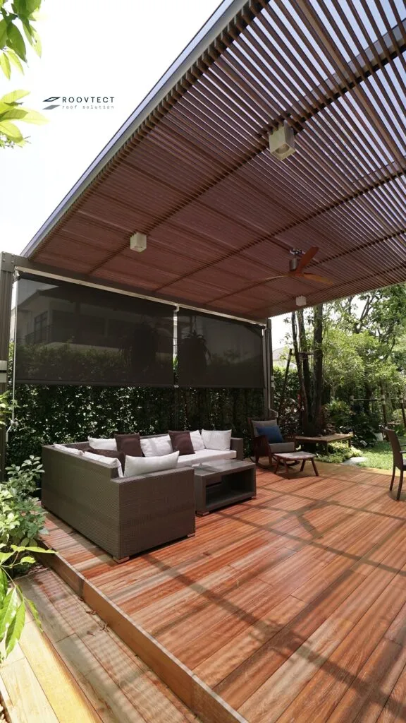 โรงจอดรถ - หลังคาอะคริลิค Shinkolite - Modern Contemporary
