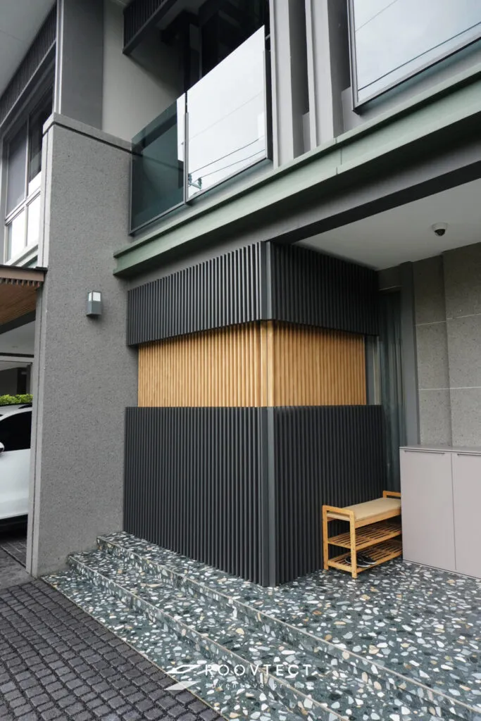 โรงจอดรถ - หลังคาอะคริลิค Shinkolite - Modern Contemporary