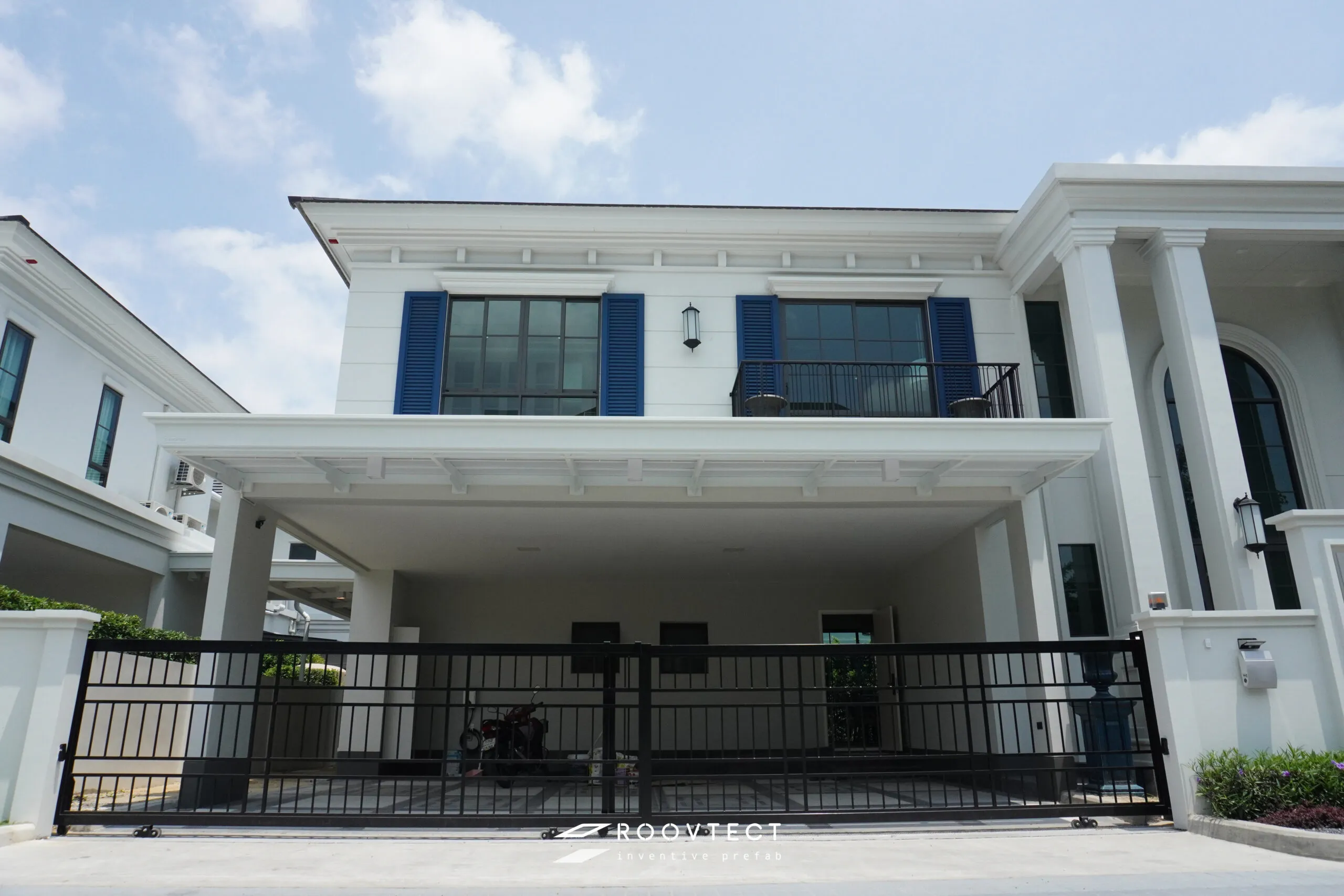 หลังคากันสาด - หลังคาทึบแสง - White PR7 - Modern Contemporary - Modern Contemporary MC30 - ROOVTECT