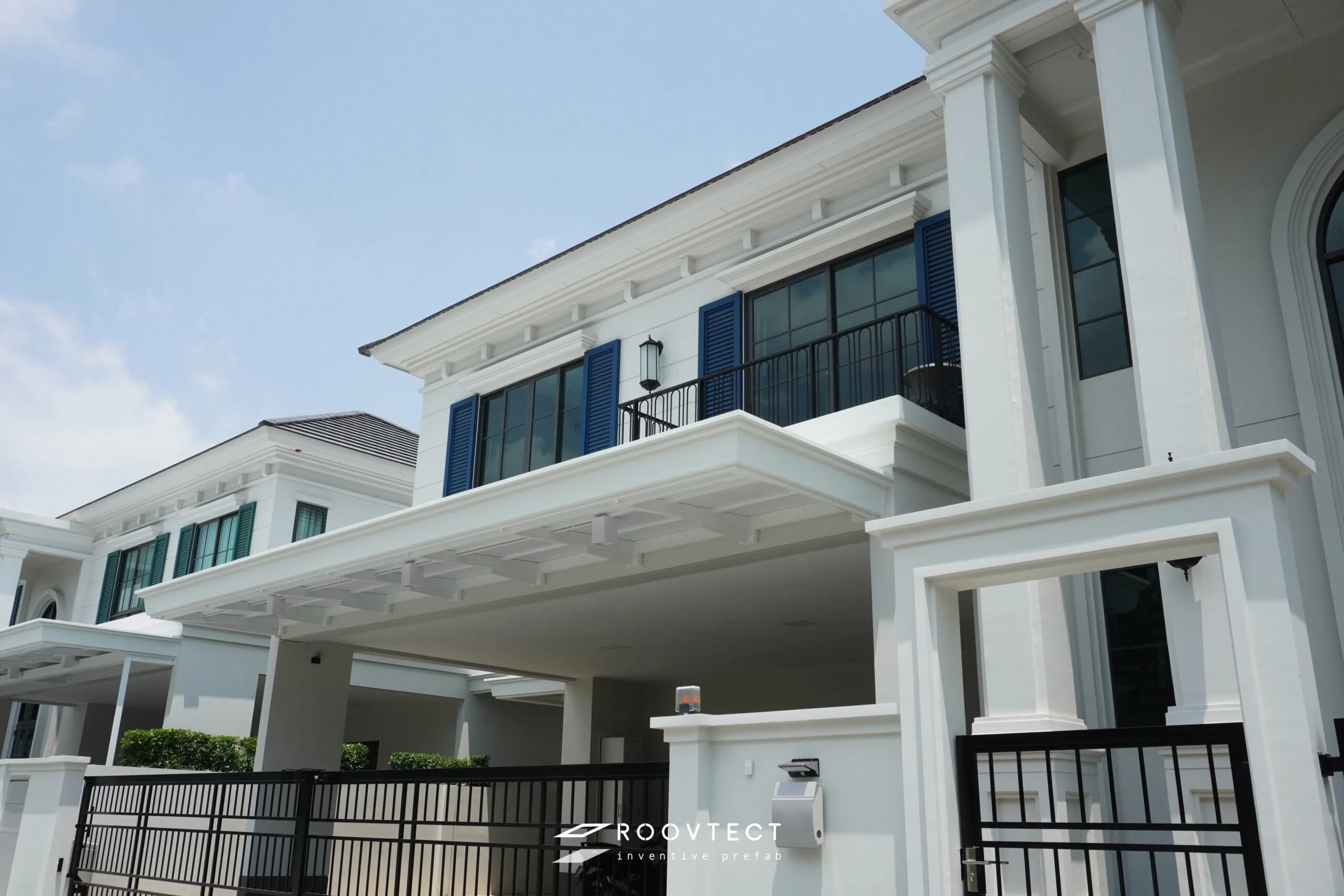 หลังคากันสาด - หลังคาทึบแสง - White PR7 - Modern Contemporary - Modern Contemporary MC30 - ROOVTECT