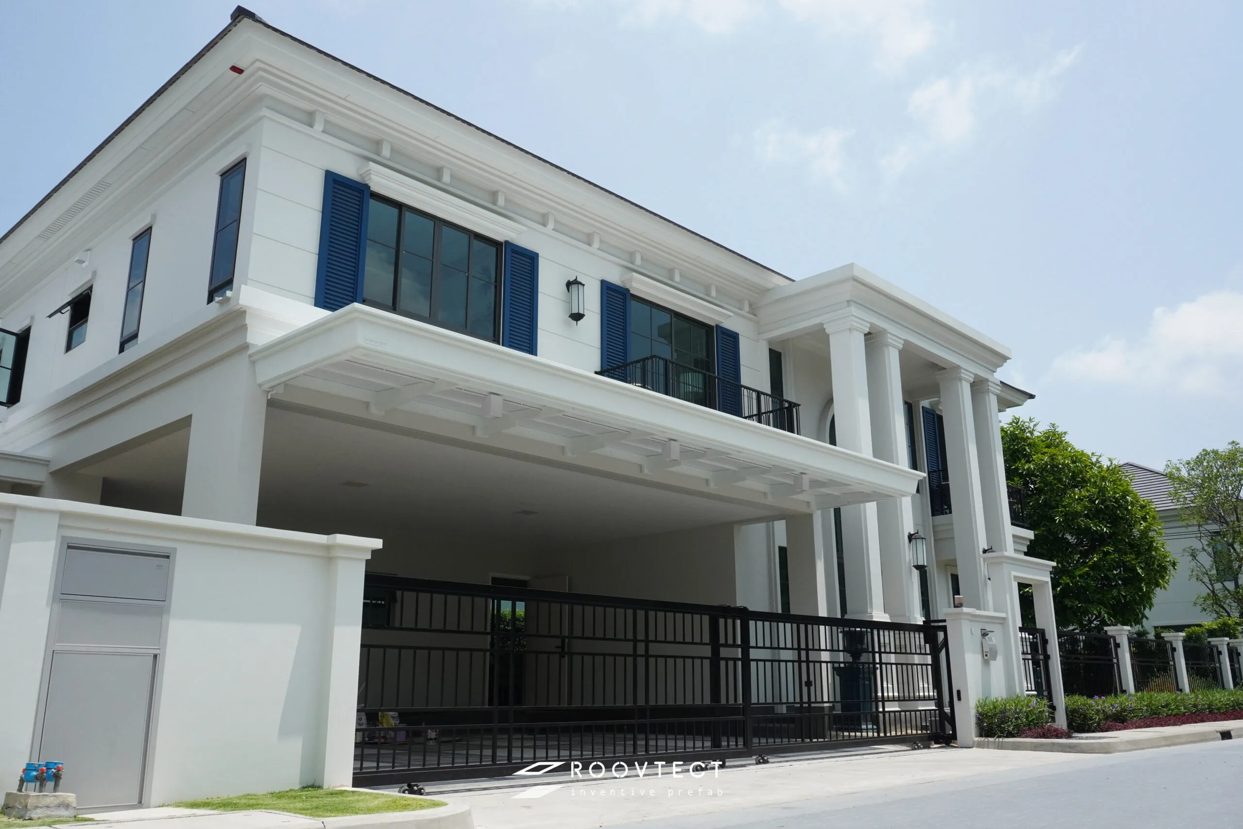 หลังคากันสาด - หลังคาทึบแสง - White PR7 - Modern Contemporary - Modern Contemporary MC30 - ROOVTECT