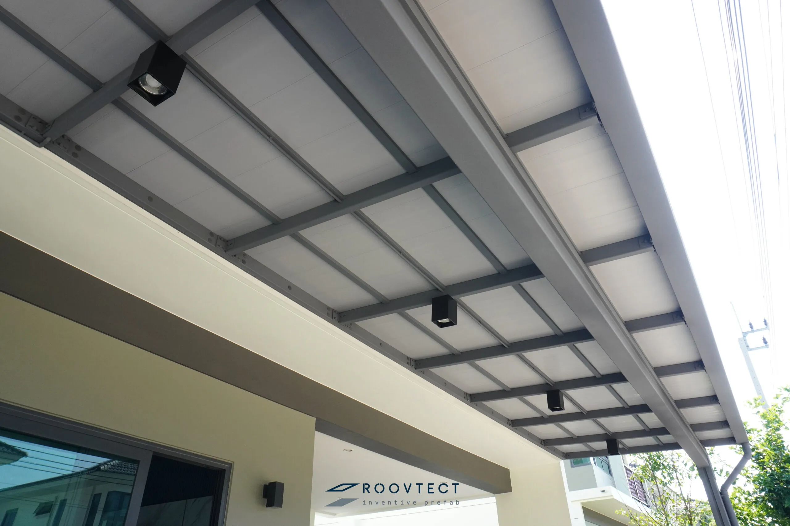 โรงจอดรถ - หลังคาทึบแสง - Grey PR6 - Modern - Modern i15