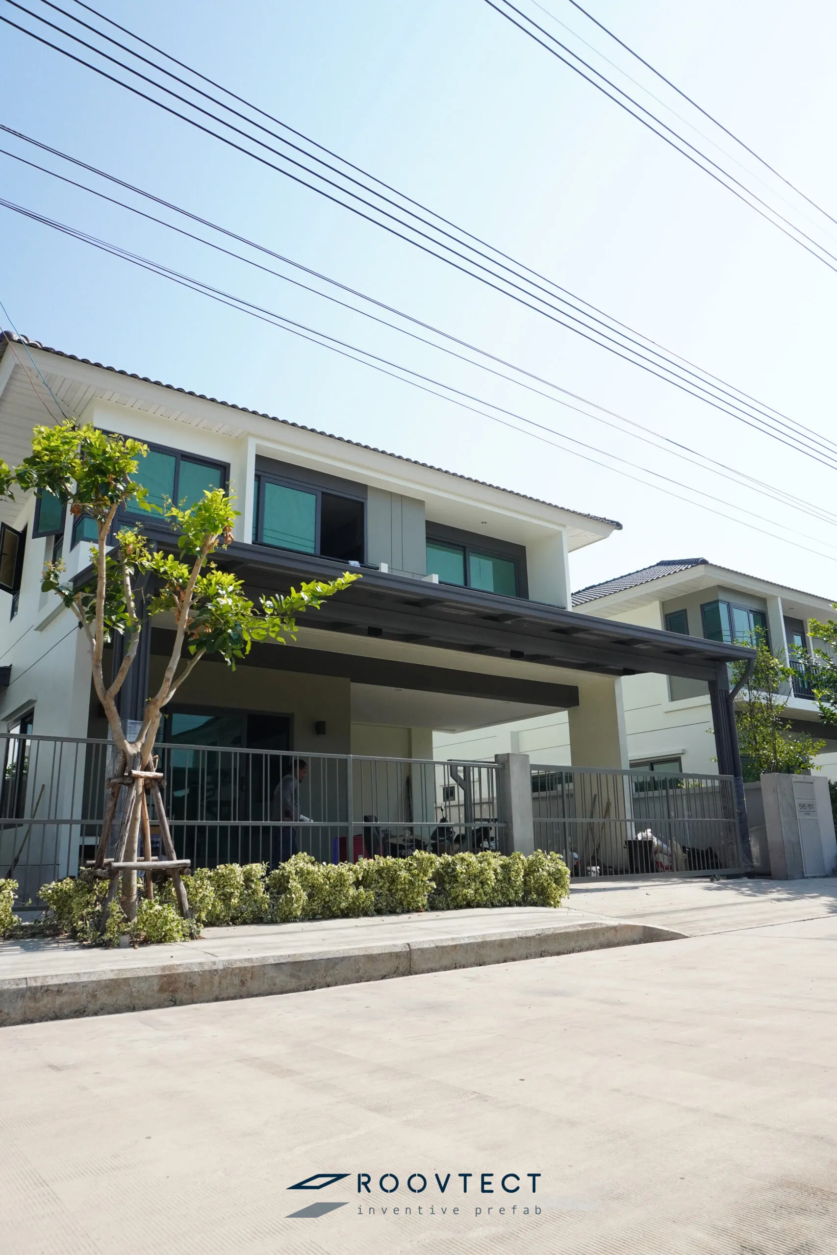 โรงจอดรถ - หลังคาทึบแสง - Grey PR6 - Modern - Modern i15