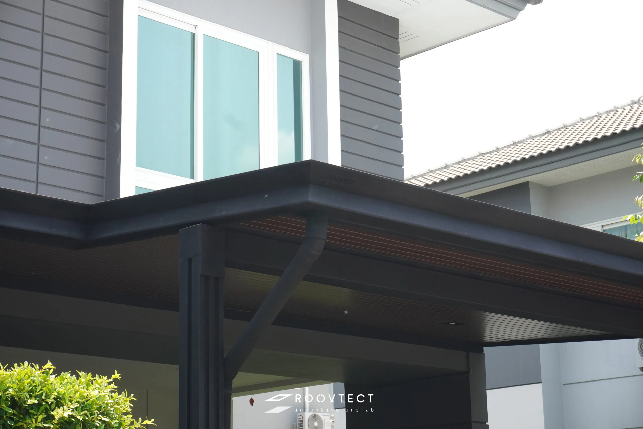 โรงจอดรถ - หลังคาทึบแสง - White PR7 - Modern - Zigma