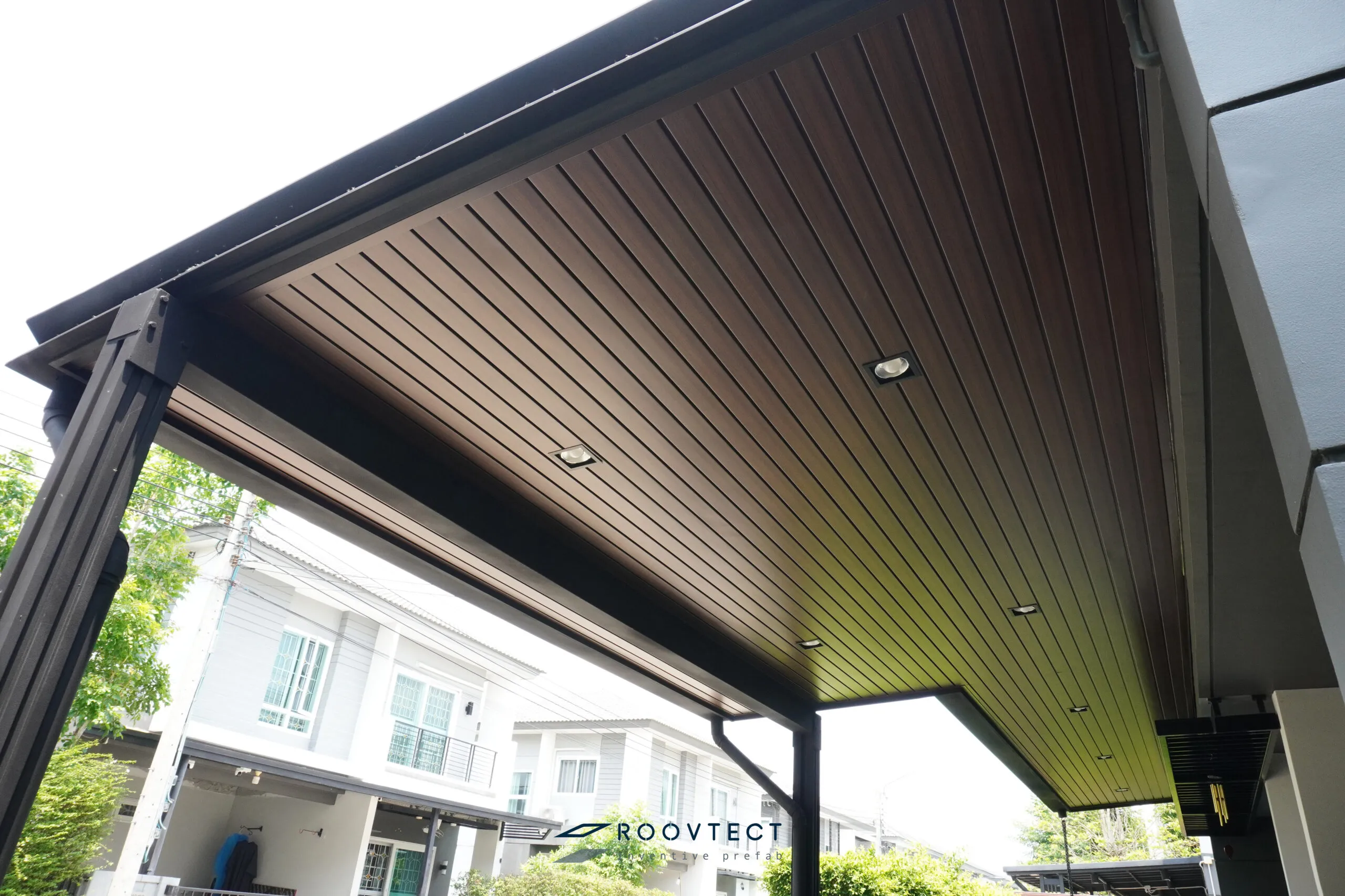 โรงจอดรถ - หลังคาทึบแสง - White PR7 - Modern - Zigma
