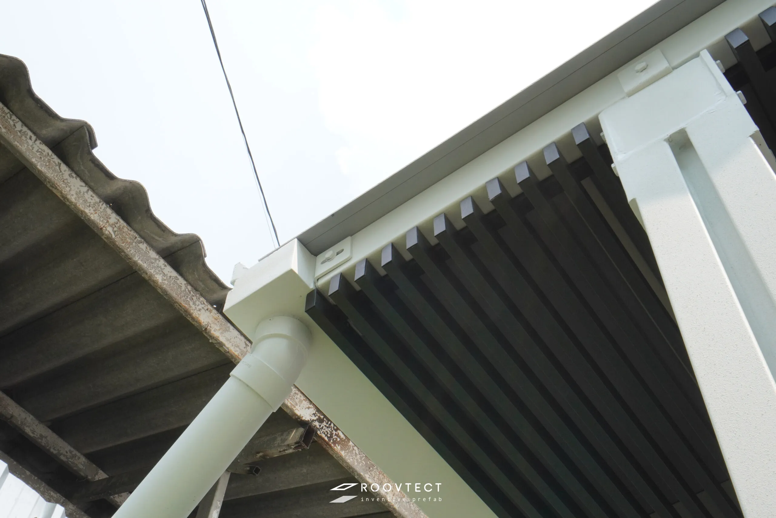 โรงจอดรถ - หลังคาทึบแสง - Grey PR6 - Modern - Modern i15 - ROOVTECT