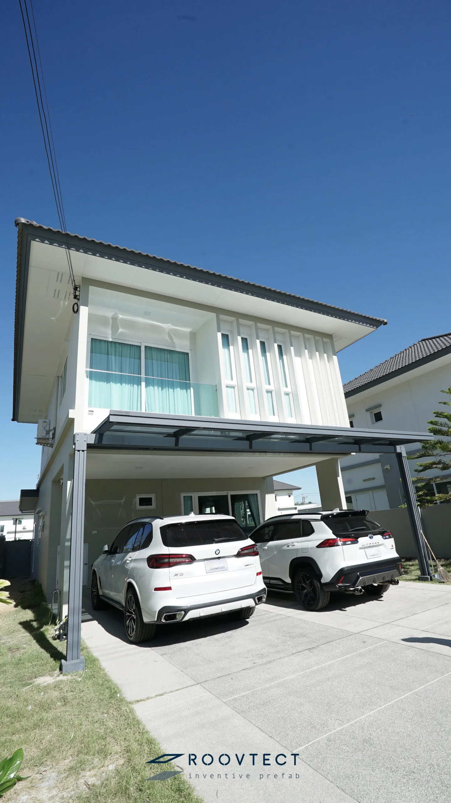 โรงจอดรถ - หลังคาอะคริลิค Shinkolite - Noble Green (N590) - Modern - Modern i15
