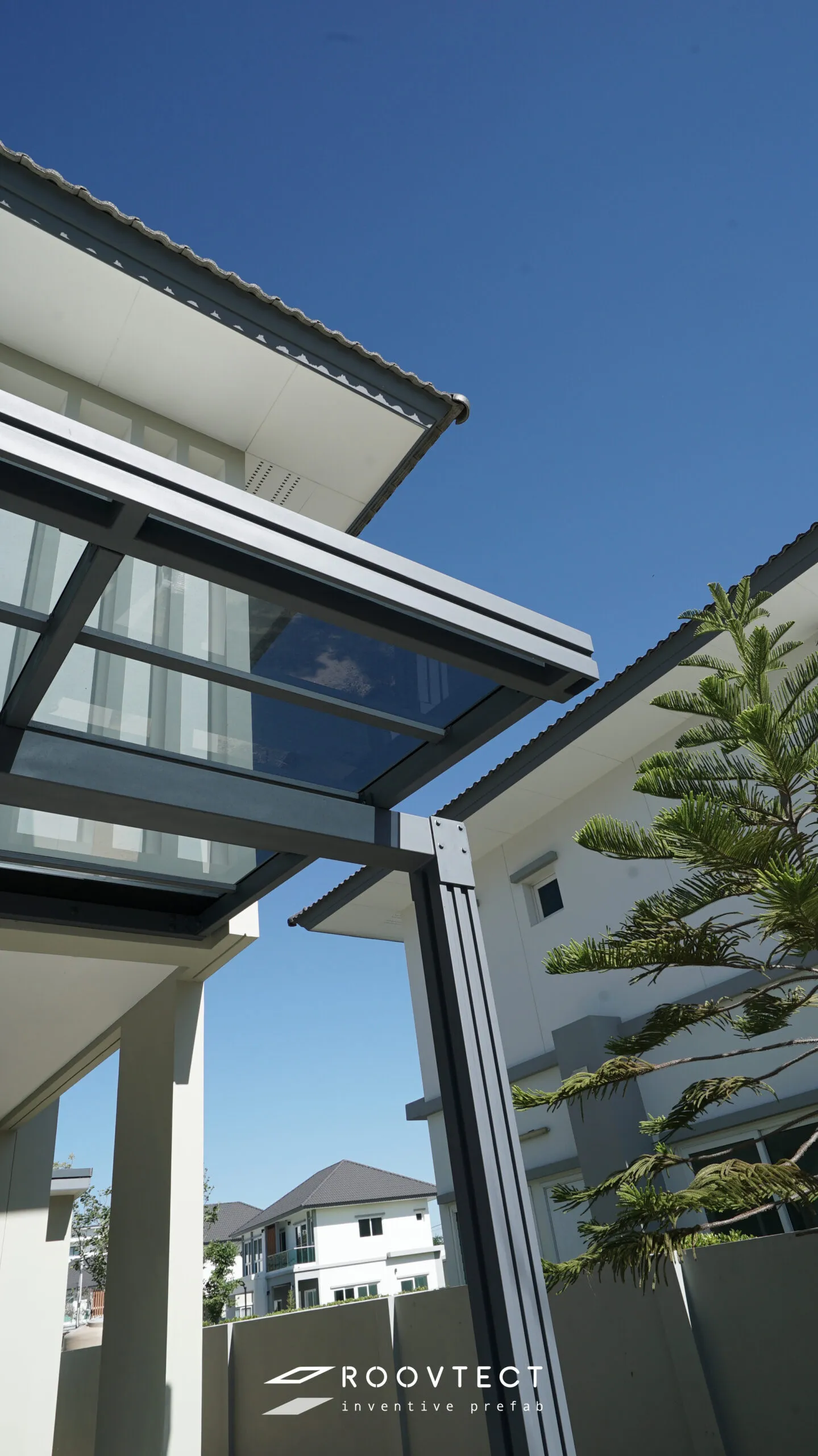 โรงจอดรถ - หลังคาอะคริลิค Shinkolite - Noble Green (N590) - Modern - Modern i15