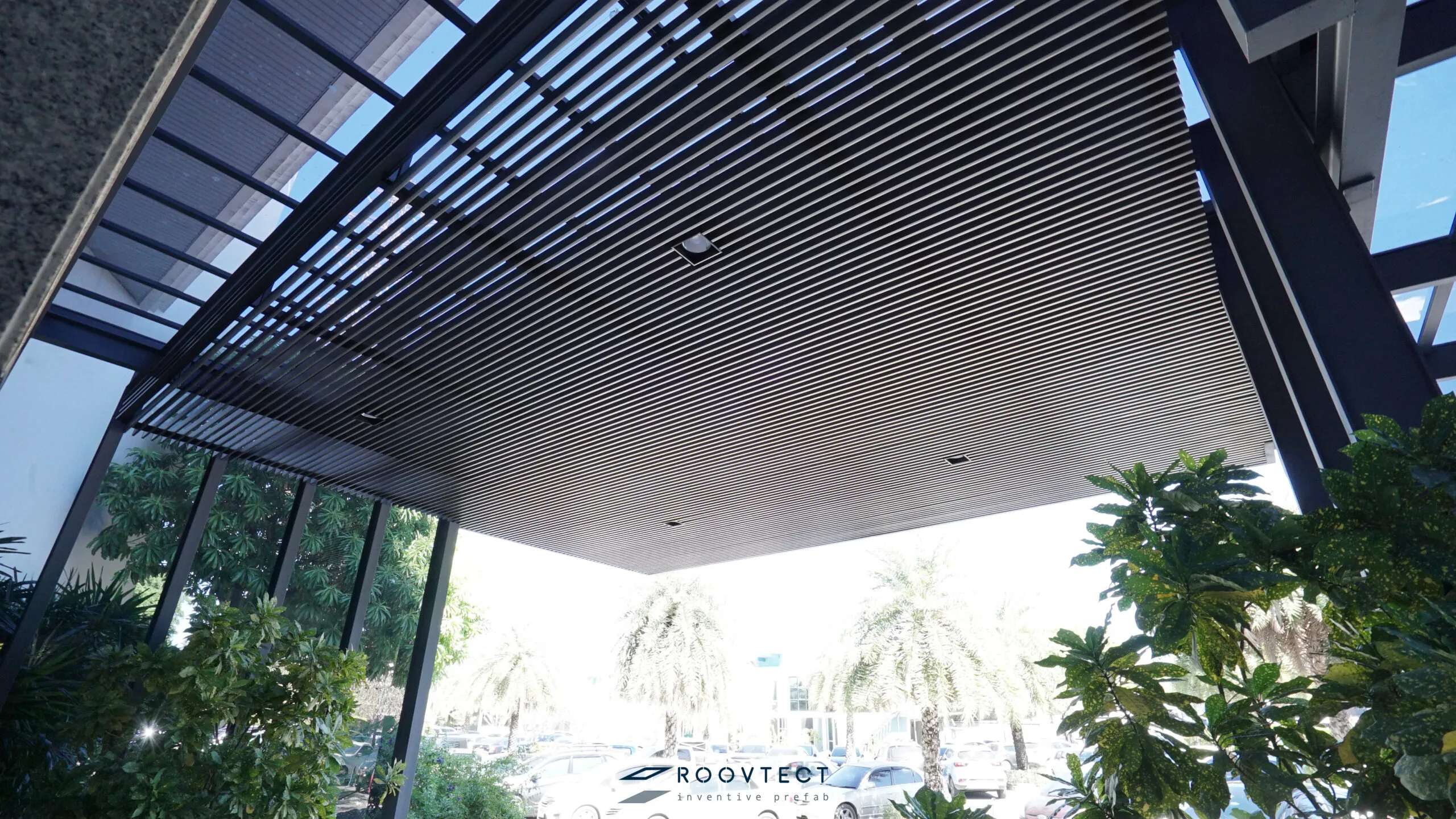 หลังคากันสาด - หลังคา Solid Polycarbonate - Ocean Grey - Modern Contemporary - Tailor made Design