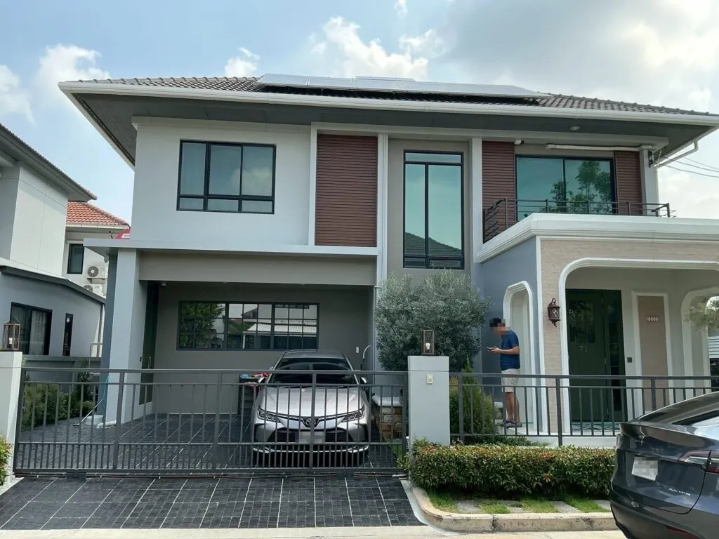 โรงจอดรถ - หลังคาทึบแสง - White PR7 - Modern - Modern i15 - ROOVTECT