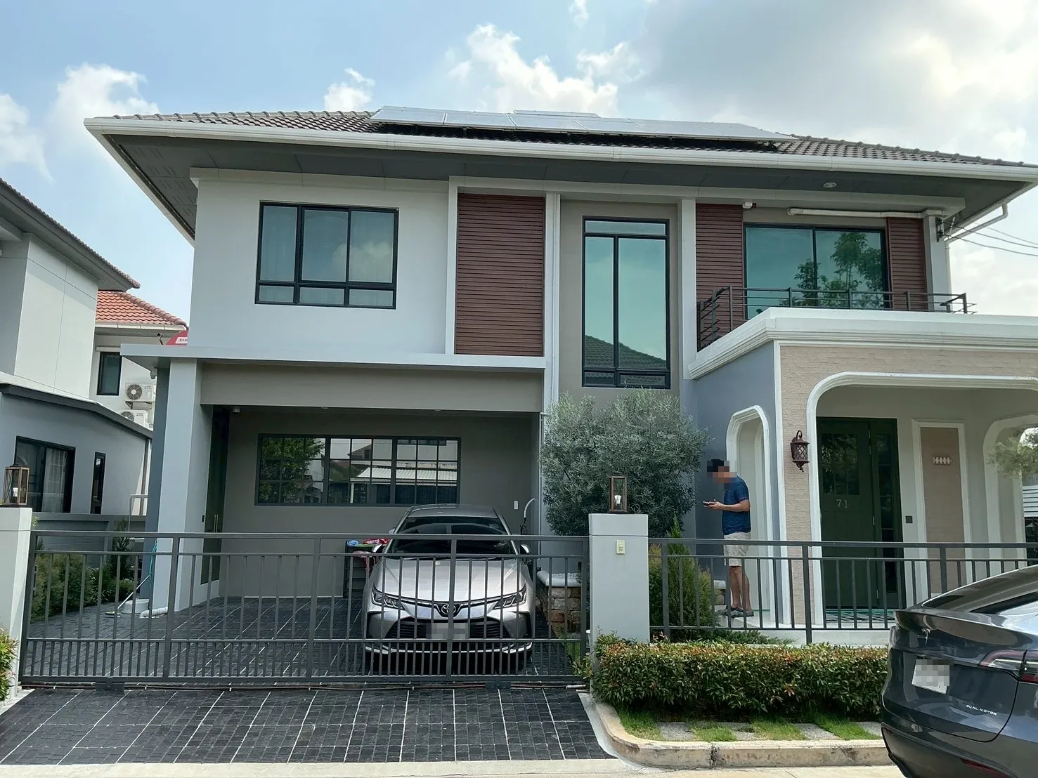 โรงจอดรถ - หลังคาทึบแสง - White PR7 - Modern - Modern i15 - ROOVTECT