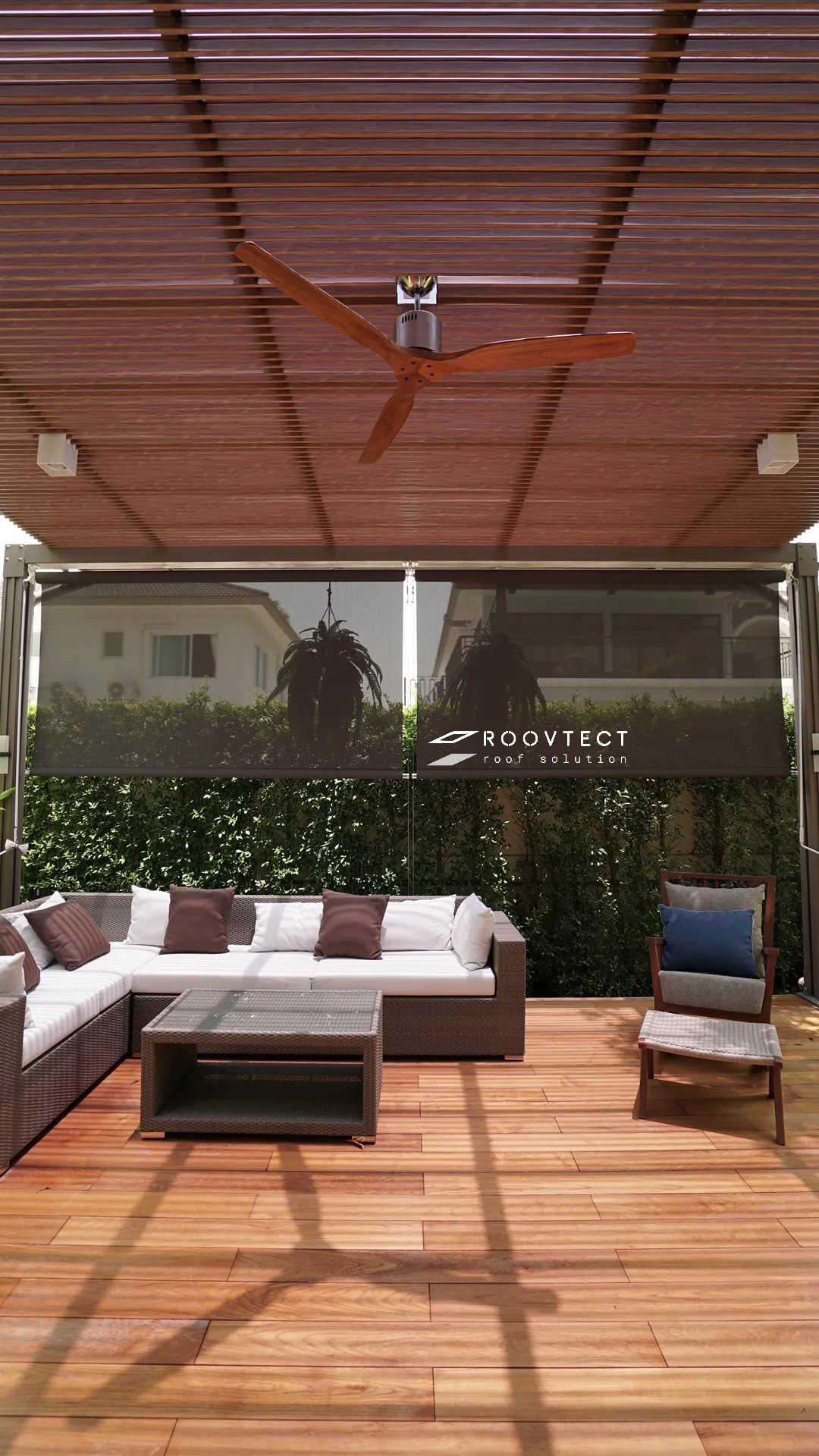 ต่อเติมบ้าน - หลังคา Solid Polycarbonate - Ocean Grey - Modern - ROOVTECT