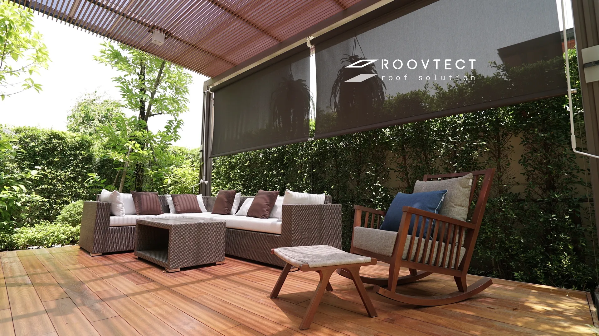 ต่อเติมบ้าน - หลังคา Solid Polycarbonate - Ocean Grey - Modern - ROOVTECT