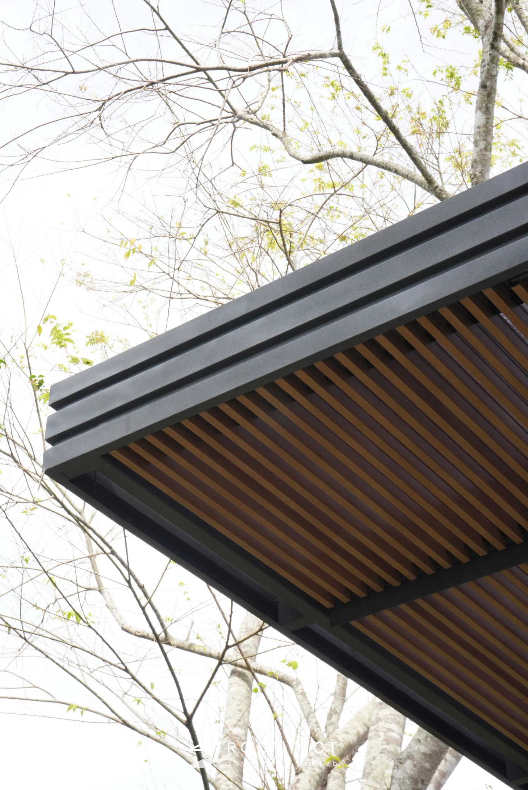 หลังคากันสาด - หลังคา Solid Polycarbonate - Ocean Grey - Modern - Modern i25 - ROOVTECT