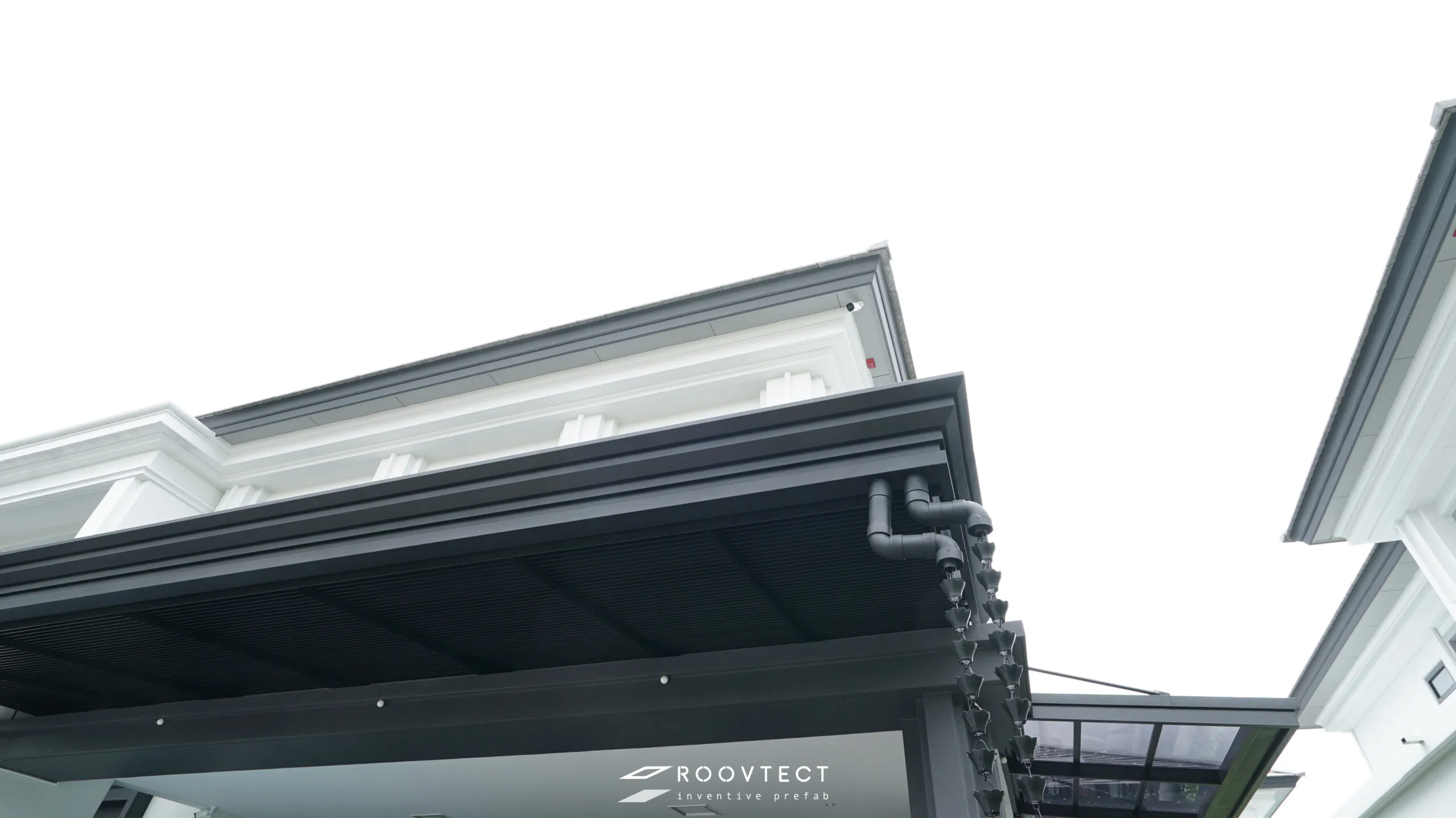 หลังคากันสาด - หลังคาอะคริลิค Shinkolite - Modern Grey (N828) - Contemporary - Contemporary C35 - ROOVTECT