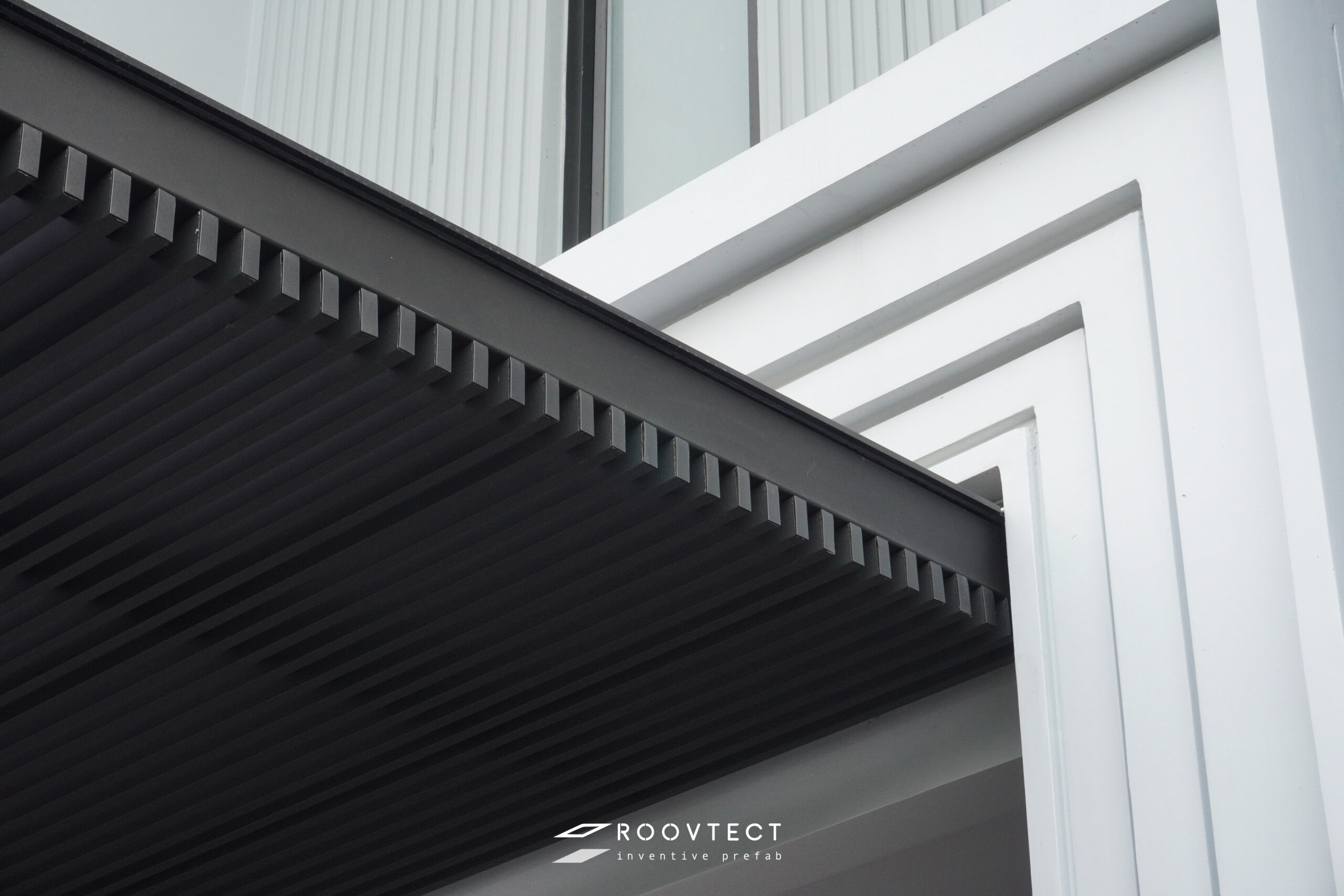 โรงจอดรถ - หลังคา Solid Polycarbonate - Ocean Grey - Modern - Modern i15 - ROOVTECT
